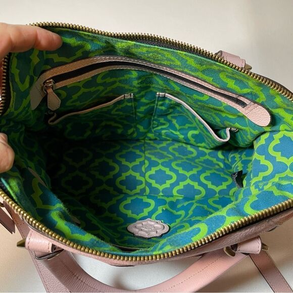 orYANY Sarah bag Blush pink Leather Satchel w/ Braiding Detail - Picture 5 of 13